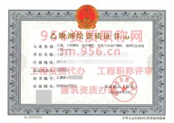 2024年8月浙江省乙级测绘资质证书案例展示