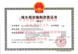 2024年5月山东省乙级城乡规划编制资质证书案例展示