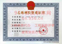 2024年7月广东省乙级测绘资质证书案例展示02