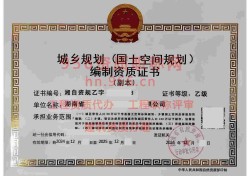 2024年12月湖南省乙级城乡规划编制资质证书案例展示