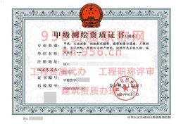 2024年8月江西省甲级测绘资质证书案例展示