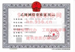 2024年9月广东省乙级测绘资质证书案例展示07