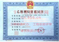 2024年8月湖南省乙级测绘资质证书案例展示