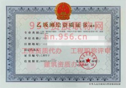 2024年10月广东省乙级测绘资质证书案例展示02