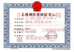 2024年10月广东省乙级测绘资质证书案例展示05