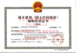 2024年7月重庆市乙级城乡规划编制资质证书案例展示